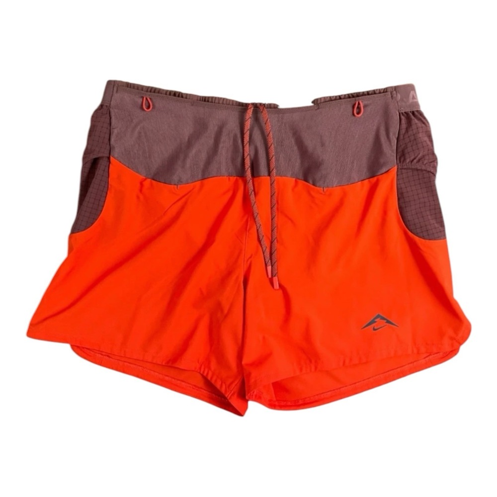 Nike Dri-Fit ADV Trail Second Sunrise 5" Running Shorts Mens XL Red HJ3572-633
